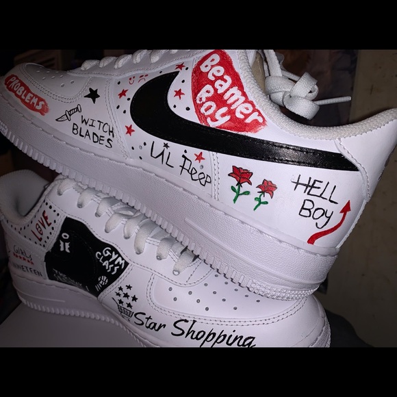 Lil Peep Nike Air Force One Sneakers - Picture 5 of 5